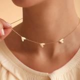 Personalizowany naszyjnik z grawerowanymi sercami