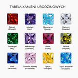 Bransoletka Paperclip z kamieniem urodzeniowym i zawieszką krzyżyka