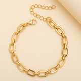 Statement Link Bracelet | Bransoletka z ogniwami w kolorze srebrnym i złotym