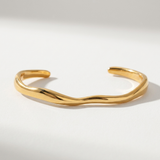 Pozłacana bransoletka bangle Aurea