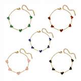 Złota Bransoletka Multi Heart
