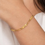 Personalizowana bransoletka Paperclip z wieloma imionami